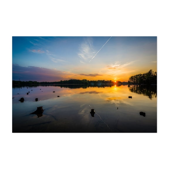 Sunset Parham Park - North Carolina Photography Sunset Nature Landscape Scenic Summer Unframed Wall Art Print 4 x 6 inches
