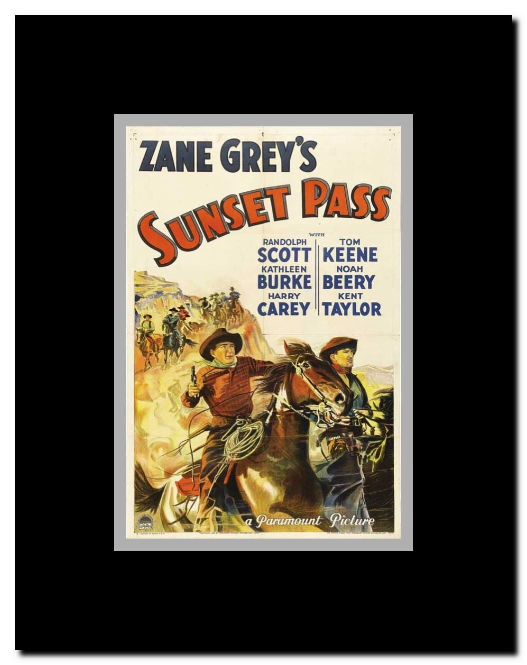 Sunset Pass Framed Movie Poster