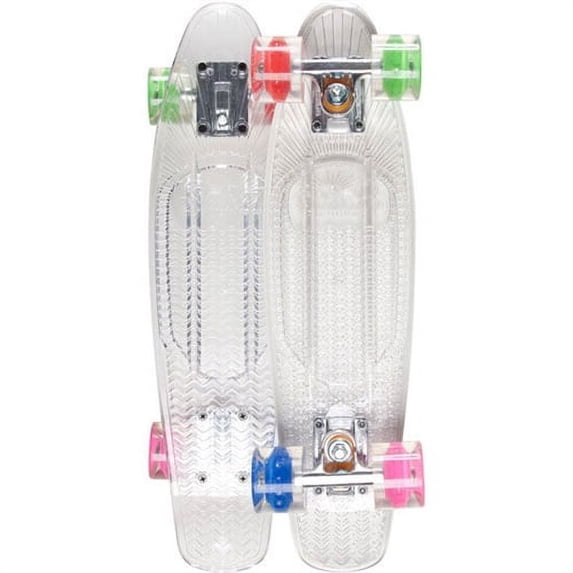 Sunset Penny Hippy Skateboard Complete LED 22" Clear Color