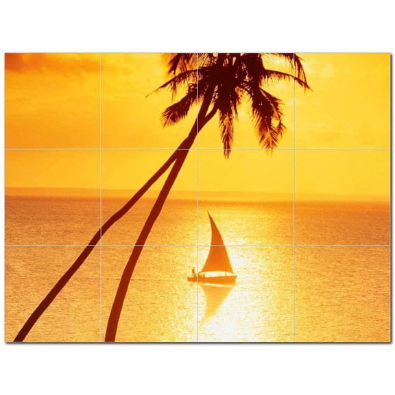 Sunset Photo Ceramic Tile Mural Kitchen Backsplash Bathroom Shower 405917-S43