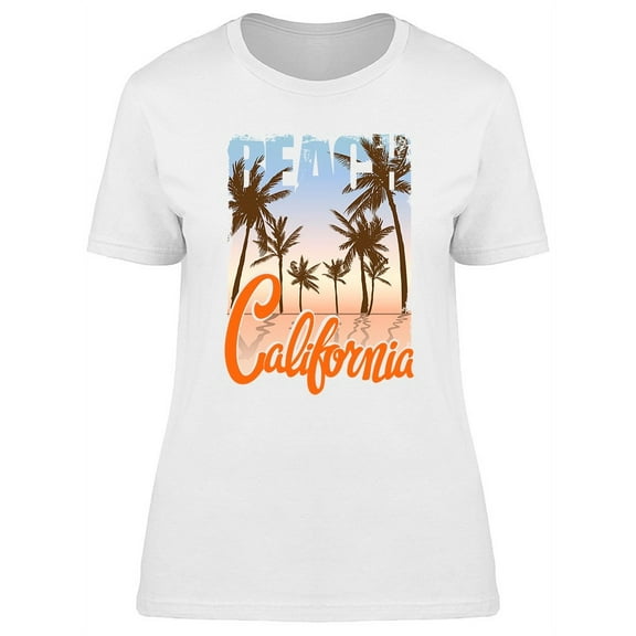 Sunset Pic California Beach T-Shirt Women -Image by Shutterstock, Female Large