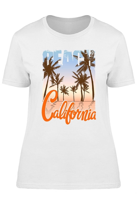 Sunset Pic California Beach T-Shirt Women -Image by Shutterstock, Female Large