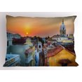 thumbnail image 1 of Sunset Pillow Sham View over the Rooftops of the Old City Cartagena Cathedral Colombian Coast Picture, Decorative Standard King Size Printed Pillowcase, 36 X 20 Inches, Multicolor, by Ambesonne, 1 of 2