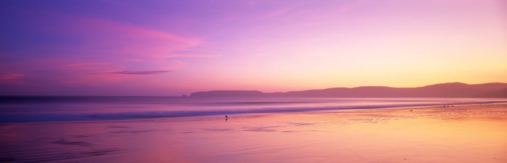 Sunset Point Reyes National Seashore CA USA Canvas Art - Panoramic Images (27 x 9)