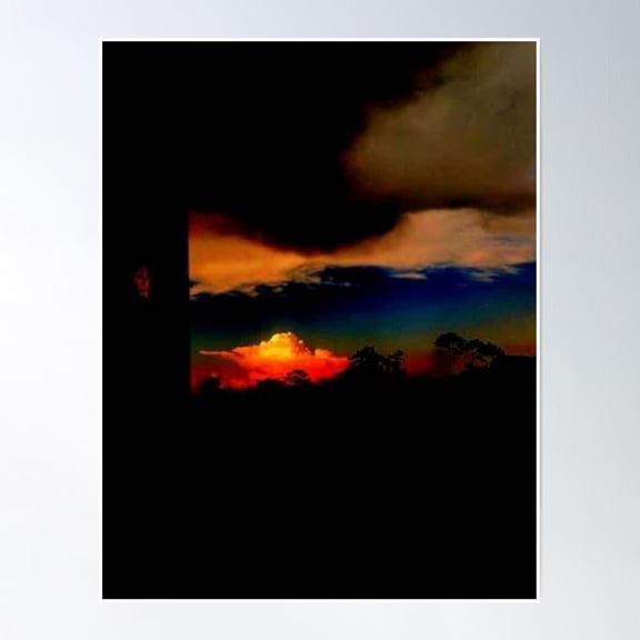 Sunset Poster Wall Art, Modern Wall Decor, 8x12 UNFRAMED