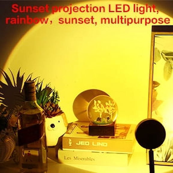 Sunset Projection Lamp, 180 Degree Rotating Rainbow Projection Lamp, Floor Stand Romantic Sunset Lamp, Suitable For Party Living Room Bedroom Party