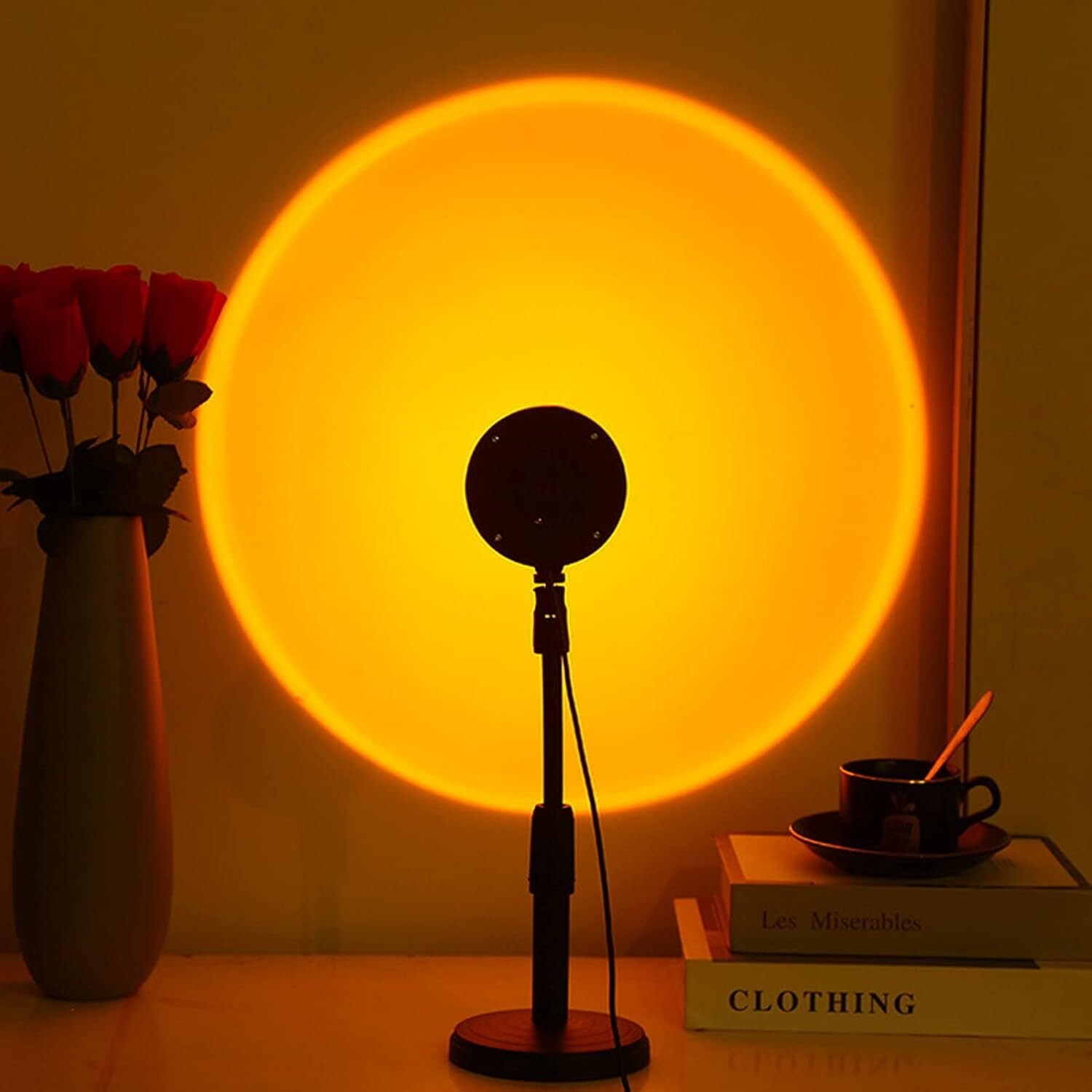 Sunset Projection Lamp, 180 Degree Rotation Rainbow Projection Lamp Led