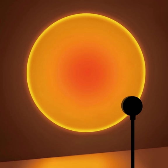 Sunset Projection Lamp  360    Rotatable LED Romantic Rainbow Light for Bedroom, Living Room, Photography, and Home Decor
