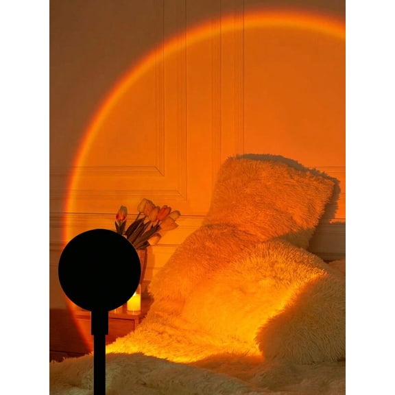 Sunset Projection Lamp Creative LED Decorative Atmosphere Light, Romantic Night Light for Bedroom Sunset Red