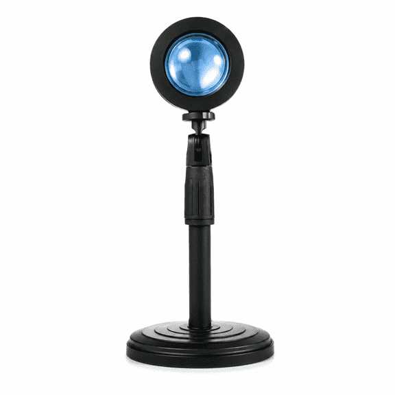 Sunset Projection Lamp, LED Atmosphere Night Light with 360° Rotation for Photography, Live Streaming and Home Decor, Aesthetic Romantic Visual Mood Lighting for Bedroom