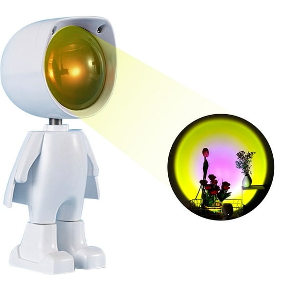 Sunset Projection Night Lights Live Broadcast Background Like Galaxy Projector Atmosphere Rainbow Lamp Decoration For Bedroom