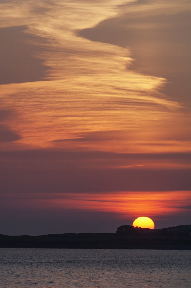 Sunset at Reenard Point looking across to Valentia Island Cahersiveen Iveragh Peninsula County Kerry Ireland UK Canvas Art - James Sparshatt Design Pics (12 x 19)