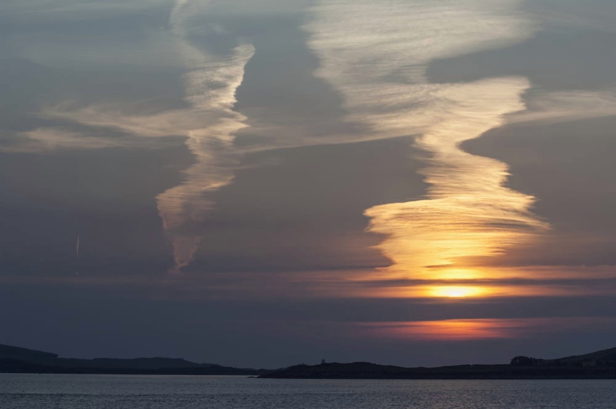 Sunset at Reenard Point looking across to Valentia Island Cahersiveen Iveragh Peninsula County Kerry Ireland UK Canvas Art - James Sparshatt Design Pics (38 x 24)