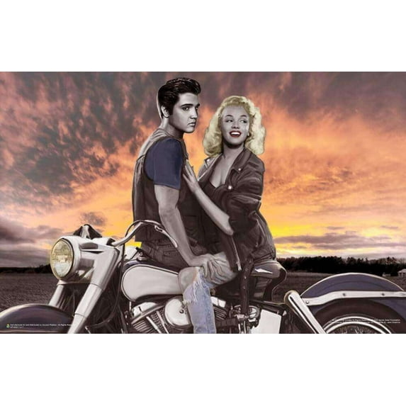 Sunset Ride by JJ Brando Mini Poster 17" x 11"