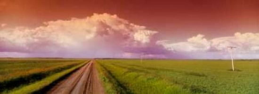 Sunset Road Canvas Art - Bob Stefko (10 x 20)