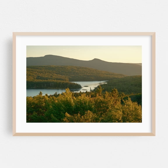 Sunset Rock Views, Catskill Mountains 02 - Hunter New York Photography Landscape Nature Mountain Scenic Forest Autumn Waterfall Oak Framed Wall Art Print 5 x 7 inches
