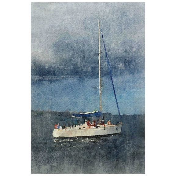 "Sunset Sail 2" Painting Print on Wrapped Canvas
