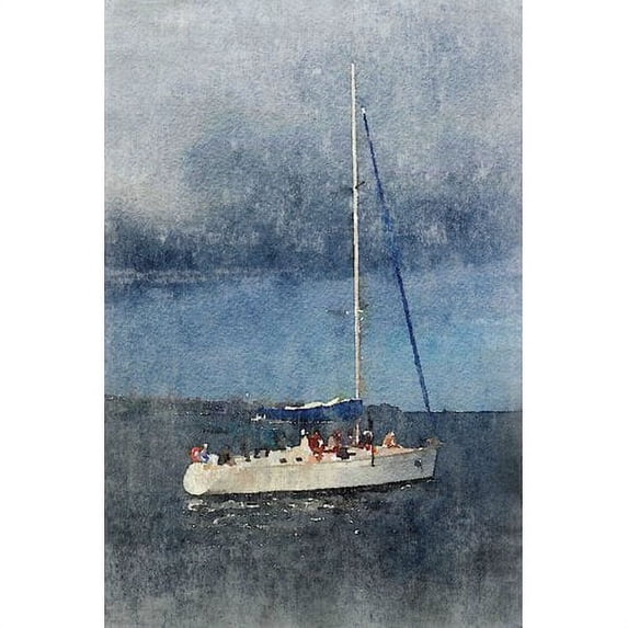 "Sunset Sail 2" Painting Print on Wrapped Canvas
