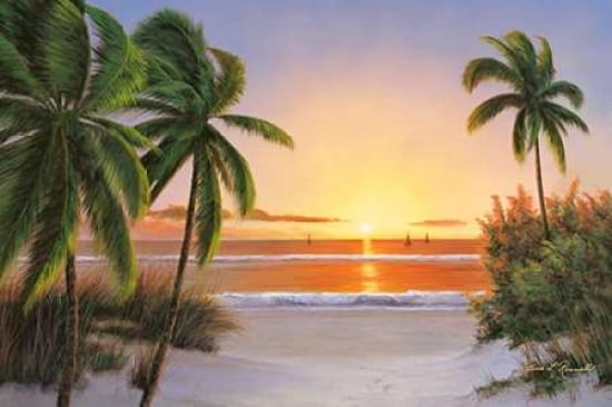 Sunset Sail Canvas Art - Diane Romanello (24 x 36)