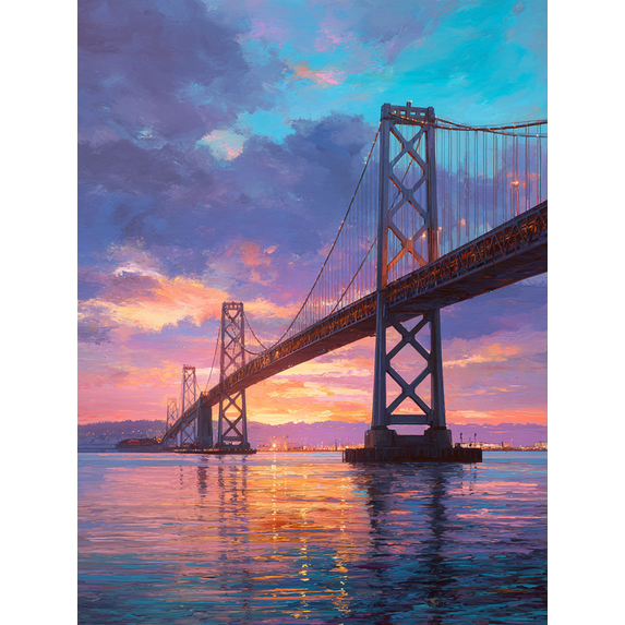 Sunset Sailboat Ocean Canvas Print, Seascape Wall Art for Living Room, Bedroom, Office, Hotel & Coffee Shop