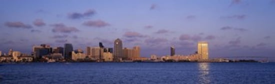 Sunset San Diego California USA Canvas Art - Panoramic Images (36 x 12)