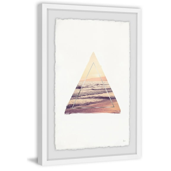Sunset Sea Framed Painting Print
