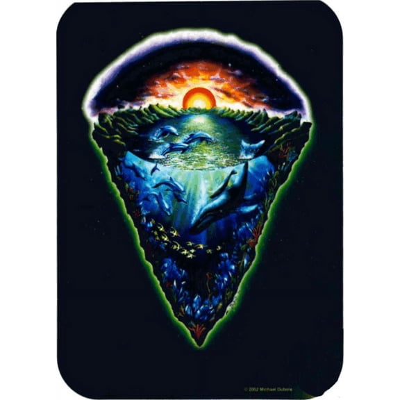 Sunset Sea - - Mike Dubois Sticker - 2 1/2" X 3 3/4"