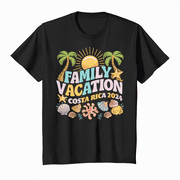 Sunset Seeker Costa Rica Vacation T-Shirt Nature Lover Tee Summer Shirt Crewneck Casual Tshirts Short Sleeve Tops