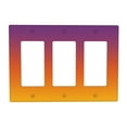 thumbnail image 1 of Sunset Shadow Switch Cover Decorative Wall Plate 3-Gang Standard Size, 1 of 5