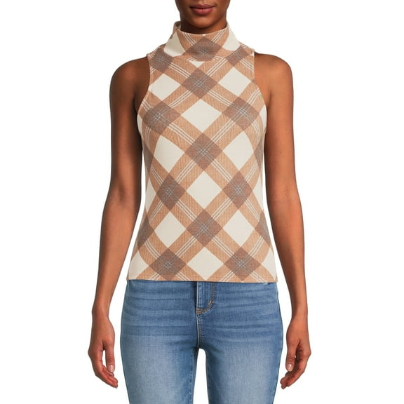 Sunset & Sixth Juniors' Sleeveless Turtleneck Top