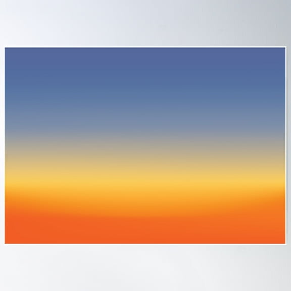 Sunset Sky Colors - Poster Wall Art, Modern Wall Decor For Living Room Bedroom, 8x12 UNFRAMED