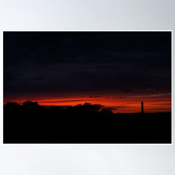 Sunset Sky Poster Wall Art, Modern Wall Decor, 24x36 UNFRAMED