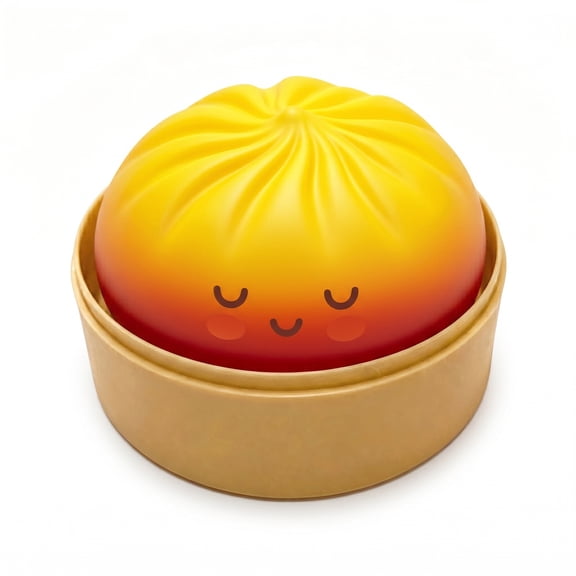 Sunset Squishy Dumpling,Slow Rising Soft TPR Dumplings Squishies Stress Relief
