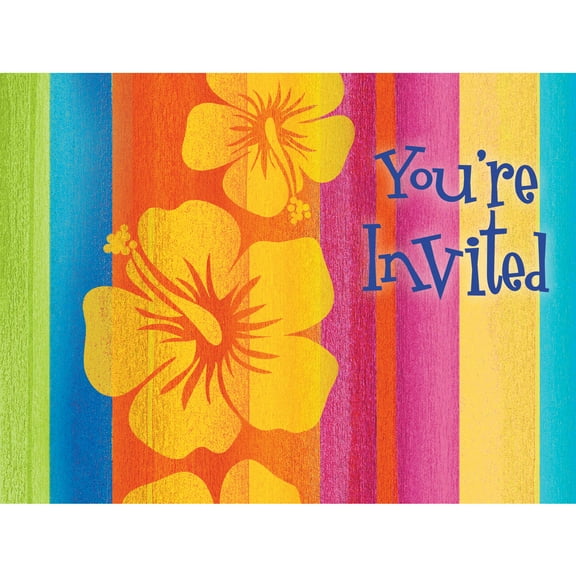 Sunset Stripes Invitations, 8pk