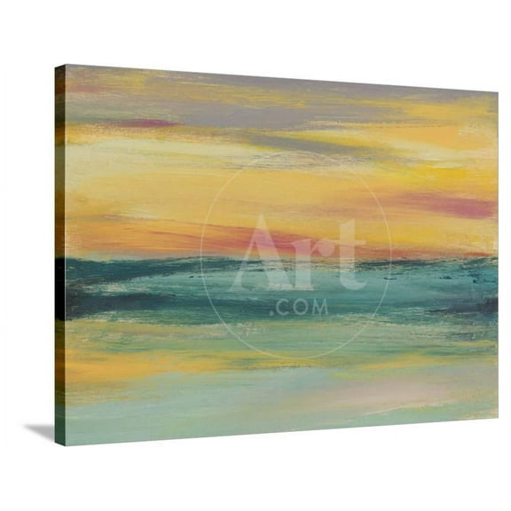Sunset Study III, Abstract Scenic Stretched Canvas Wall Art by Jennifer Goldberger Sold by ArtCom