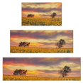 thumbnail image 1 of Sunset Sunflower Field Scene Kitchen Rugs Sets Of 3,Kitchen Runner Rugs Non Skid Washable,Decorative Kitchen Floor Mats for Kitchen,Sink,Laundry,17"x30"+ 17"x47" + 17"x59", 1 of 6