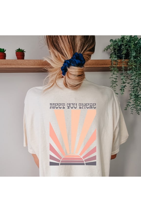 Sunset Surf Graphic T-Shirt Summer Beach Vibes Tee