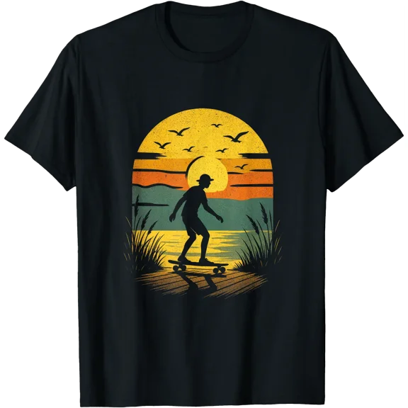 Sunset Surfer, Surfing Beach T-Shirt Unisex T-Shirt