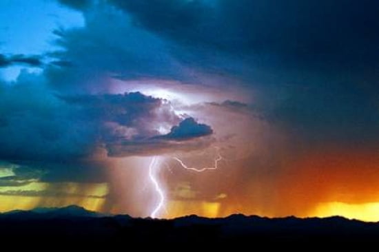Sunset Thunderstorm Canvas Art - Douglas Taylor (24 x 36)
