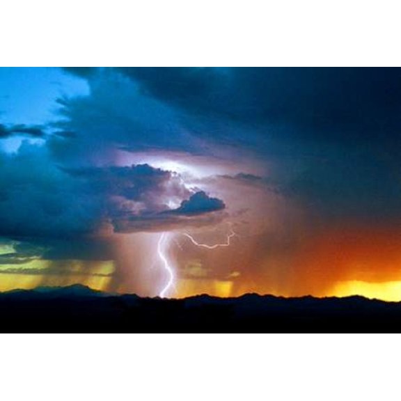 Sunset Thunderstorm Canvas Art - Douglas Taylor (24 x 36)