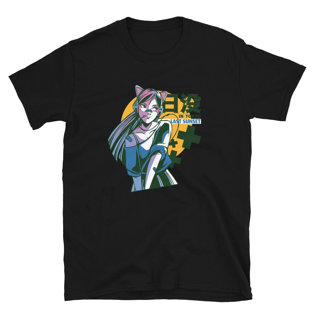 Sunset Tokyo Girl Anime T Shirt Walmart sunset-tokyo-girl-anime-t-shirt-walmart