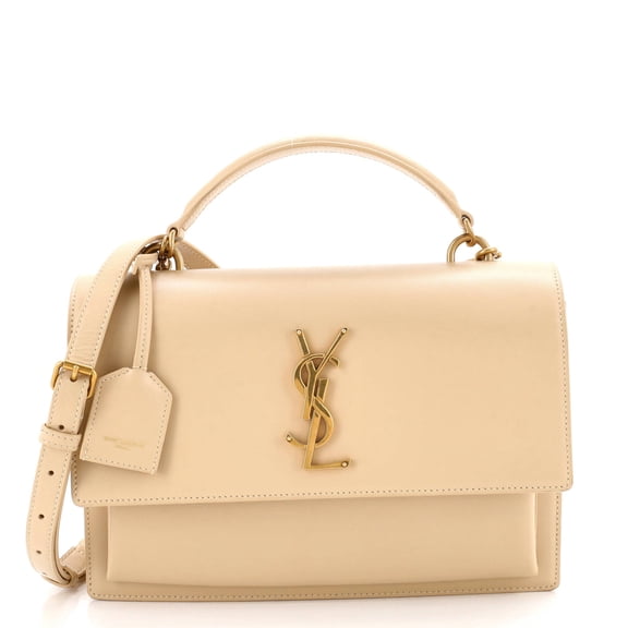 Sunset Top Handle Shoulder Bag Leather Medium By Rebag
