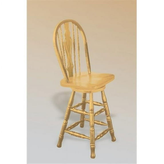 Sunset Trading 24'' Keyhole Barstool in Light Oak Finish
