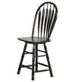 thumbnail image 1 of Sunset Trading 24" Swivel Barstool/Counter Stool in Antique Black Solid Wood, 1 of 5