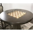 thumbnail image 1 of Sunset Trading 42 in. Vegas Round Counter Height Dining with Chess &amp; Poker Table Set - Reversible 3 in 1 Game Top &amp; Upholstered Stools with Nailheads Distressed Gray Wood - 5 Piece, 1 of 1