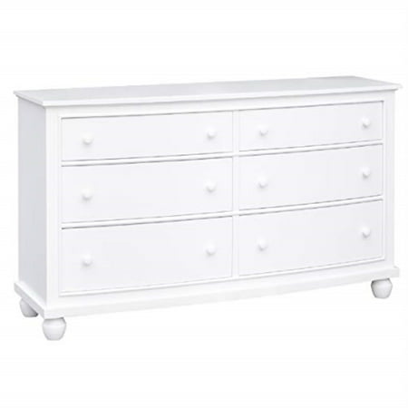 Sunset Trading 6-Drawer Shutter Coastal Wood Dresser in White