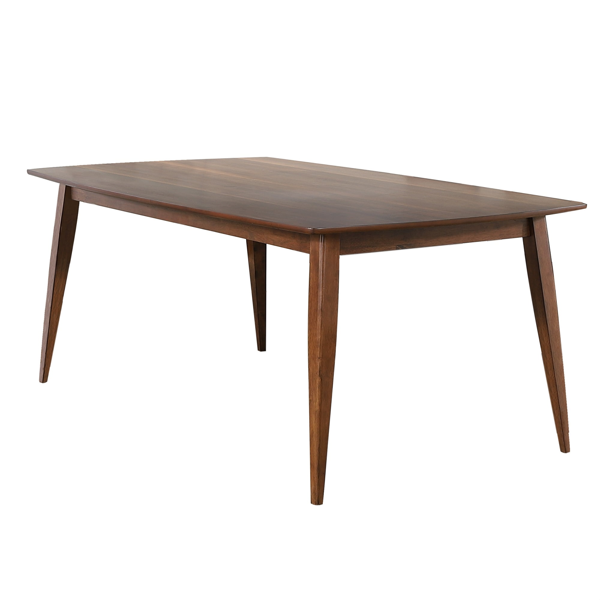 Sunset Trading 78" Rectangular Mid-Century Wood Dining Table in Danish Walnut - Walmart.com