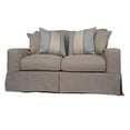 thumbnail image 1 of Sunset Trading Americana Slipcovered Loveseat in Linen, 1 of 1