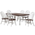 thumbnail image 1 of Sunset Trading Andrews 7-Piece 72" Extendable Wood Dining Set in White, 1 of 6