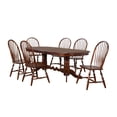 thumbnail image 1 of Sunset Trading Andrews 7-Piece 96" Butterfly Extendable Wood Dining Set in Brown, 1 of 5